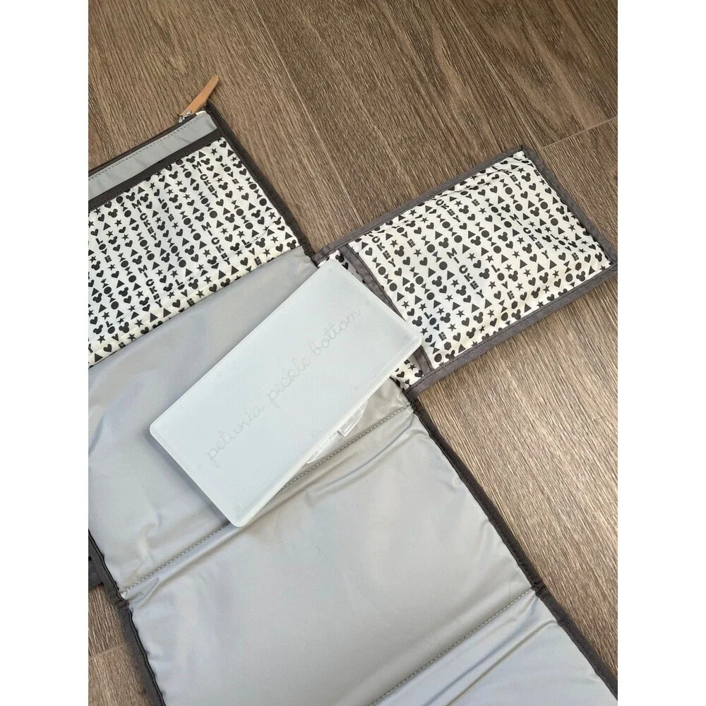 Petunia Pickle Bottom Nimble Diaper Clutch-Love Mickey Foldable Changing Pad